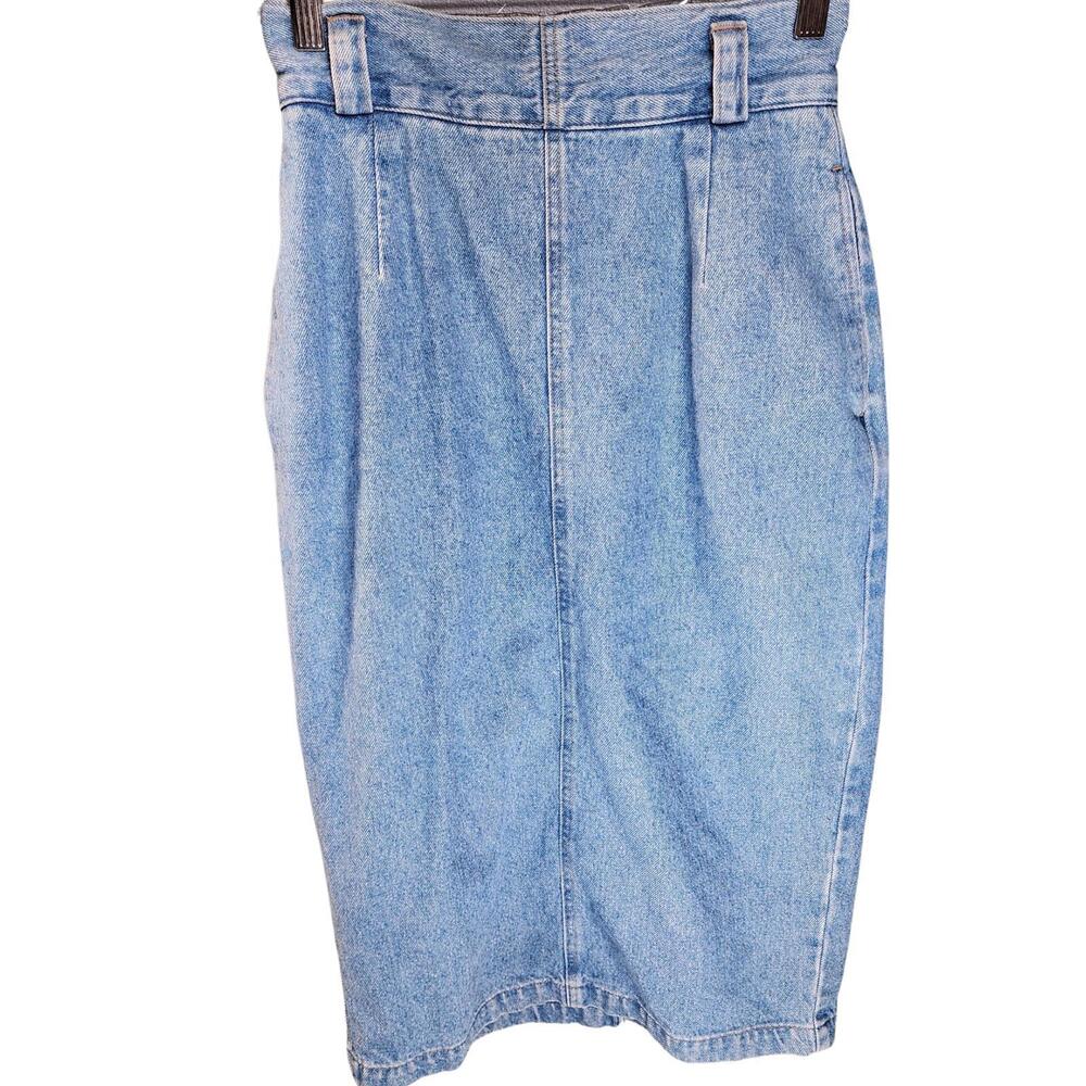 Calvin Klein Sport. Vintage, Denim Midi Skirt. Size: 4
